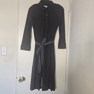 Anne Taylor Loft Navy Blue Dress
